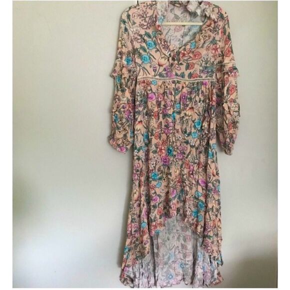 Spell Sayulita Dress Musk-Size MEDIUM - Picture 15 of 16